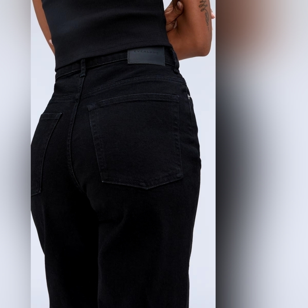 EVERLANE THE WAY HIGH JEAN IN COAL•Size 25 LONG•NWT - Picture 7 of 12